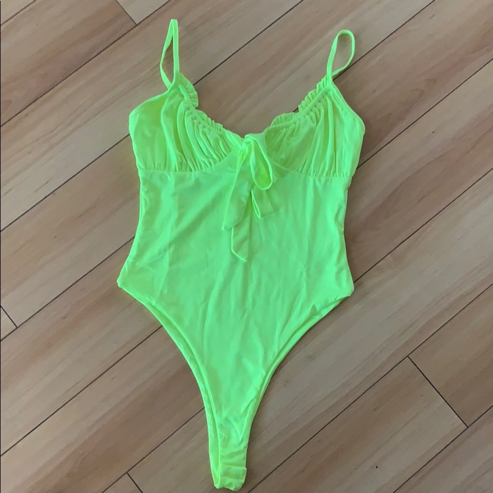 Neon Yellow Bodysuit